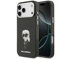 Karl Lagerfeld IML Aquarelle Karl &amp; Logo MagSafe Dėklas skirtas Apple iPhone 17 Pro Max juodos spalvos