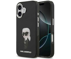 Karl Lagerfeld IML Aquarelle Karl &amp; Logo MagSafe Dėklas skirtas Apple iPhone 17 juodos spalvos