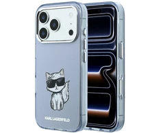 Dėklas Karl Lagerfeld IML Choupette Body Sketch Print MagSafe Case for iPhone 17 Pro / 18 Pro - Light Rožinė