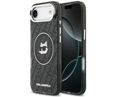 Karl Lagerfeld IML Choupette Head Logo MagSafe Dėklas skirtas Apple iPhone Air juodos spalvos