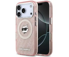 Karl Lagerfeld IML Choupette Head Logo MagSafe - dėklas skirtas Apple iPhone 17 Pro Max pink