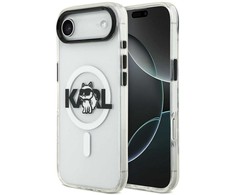 Karl Lagerfeld IML Choupette Sketch Logo MagSafe dėklas skirtas Apple iPhone Air Clear