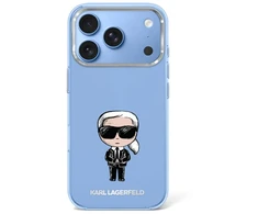Dėklas Karl Lagerfeld IML Ikonik Sketch Print MagSafe do iPhone 18 Pro / 17 Pro šviesiai rožinė