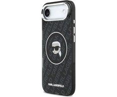 „Karl Lagerfeld IML Karl Head Logo MagSafe“ dėklas, skirtas „iPhone 17 Air“ – Juodas