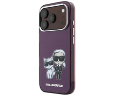 Dėklas Karl Lagerfeld IML Karl Choupette Bodies Sketch Print MagSafe case for iPhone 18 Pro Max / 17 Pro Max burgundy