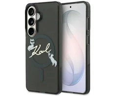 Dėklas Karl Lagerfeld IML KC Script MagSafe do Samsung Galaxy S26+ juoda