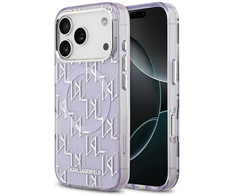 Karl Lagerfeld IML KL Monogram MagSafe dėklas skirtas Apple iPhone 17 Pro Max Violetinė