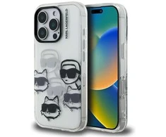 Karl Lagerfeld dėklas, skirtas IPHONE 16 PRO MAX KLHCP16XHMCHKCT (IML kelių K&amp;C galvučių raštas)