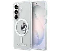 Karl Lagerfeld IML Choupette Peekaboo Logo Magnetic dėklas skirtas Apple iPhone Samsung Galaxy S26 skaidrus