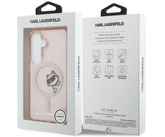 Karl Lagerfeld IML „Peekaboo Choupette MagSafe“ dėklas, skirtas „Samsung Galaxy S26“, rožinis