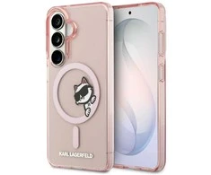 Karl Lagerfeld IML „Peekaboo Choupette MagSafe“ dėklas, skirtas „Samsung Galaxy S26“, rožinis