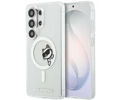 Karl Lagerfeld IML Choupette Peekaboo Logo Magnetic dėklas skirtas Apple iPhone Samsung Galaxy S26 Ultra skaidrus