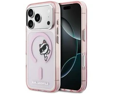 Dėklas Karl Lagerfeld IML Peekaboo MagSafe Case for iPhone 17 Pro - Rožinė