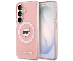 Karl Lagerfeld IML kartotinis „Choupette MagSafe“ dėklas, skirtas „Samsung Galaxy S26“, rožinis