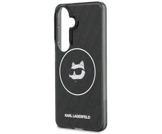 Karl Lagerfeld IML kartotinis „Choupette MagSafe“ dėklas, skirtas „Samsung Galaxy S26“, juodas
