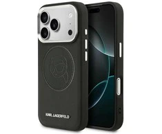 Dėklas Karl Lagerfeld K Head Point Logo MagSafe Case for iPhone 17 Pro - Juodas