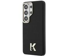 Karl Lagerfeld K metalinis logotipo „MagSafe“ dėklas, skirtas „Samsung Galaxy S26 Ultra“, juodas