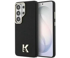 Karl Lagerfeld K metalinis logotipo „MagSafe“ dėklas, skirtas „Samsung Galaxy S26 Ultra“, juodas