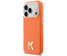 Dėklas Cg Mobile Sas Karl Lagerfeld Karl Head Logo MagSafe case for Iphone 18 Pro Max / iPhone 17 Pro Max oranžinis