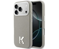 Dėklas Karl Lagerfeld case for IPHONE 17 Pro Max compatible with MagSafe KLHMP17X5PGFKHGG (PU FW W/ KHead Logo) pilka