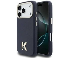 Dėklas Karl Lagerfeld case for IPHONE 17 Pro compatible with MagSafe KLHMP17L5PGFKHGB (PU FW W/ KHead Logo) mėlynas
