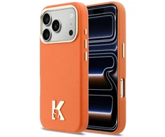 Dėklas Cg Mobile Sas Karl Lagerfeld Karl Head Logo MagSafe case for Iphone 18 Pro Max / iPhone 17 Pro Max oranžinis