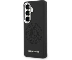 Karl Lagerfeld perforuotas KL MagSafe dėklas, skirtas „Samsung Galaxy S26“, juodas