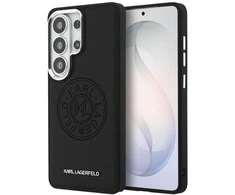 Karl Lagerfeld perforuotas KL MagSafe dėklas, skirtas „Samsung Galaxy S26 Ultra“, juodas