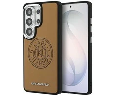 Karl Lagerfeld Perforuotas KL MagSafe dėklas, skirtas „Samsung Galaxy S26 Ultra“, rudas