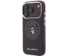 Dėklas Karl Lagerfeld Point Choupette Sketch MagSafe case for iPhone 18 Pro Max / 17 Pro Max burgundy