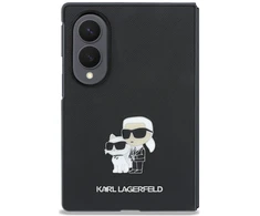 Dėklas Karl Lagerfeld Saffiano Karl&amp;Choupette Pin do Samsung Galaxy Z Fold8 juoda