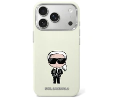 Dėklas Karl Lagerfeld Smooth Ikonik Sketch MagSafe Case for iPhone 18 Pro / 17 Pro - rusvai gelsvas
