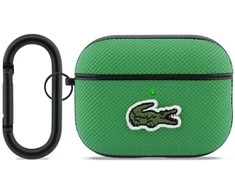 Lacoste Petit Pique Croc Logo Patch dėklas skirtas AirPods Pro 3 Žalias