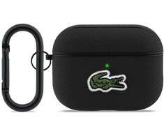 Lacoste Petit Pique Croc Logo Patch dėklas skirtas AirPods Pro 3 Juodas