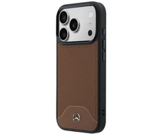Mercedes-Benz „Leather Wood Effect and Curve“ dėklas su MagSafe, skirtas iPhone 17 Pro Max