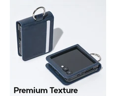 Mercury Basic Diary dėklas skirtas Samsung Galaxy Z Flip8, tamsiai mėlyna
