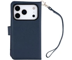 Dėklas Mercury Essential Diary do iPhone 17 Pro / 18 Pro tamsiai mėlyna