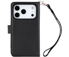Dėklas Mercury Essential Diary do iPhone 17 Pro / 18 Pro juoda