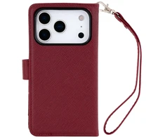 Dėklas Mercury Essential Diary do iPhone 17 Pro / 18 Pro bordinė/wine