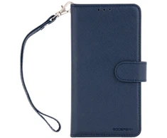 Dėklas Mercury Essential Diary do iPhone 17 Pro / 18 Pro tamsiai mėlyna