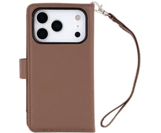 Dėklas Mercury Essential Diary do iPhone 17 Pro / 18 Pro ruda