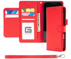 Dėklas Mercury Essential Diary do iPhone 17 Pro Max / 18 Pro Max raudona