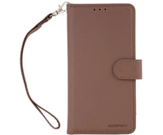 Dėklas Mercury Essential Diary do iPhone 17 Pro / 18 Pro ruda
