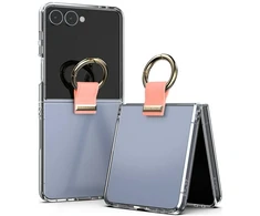 Dėklas Mercury Golden Bell Clear Case do Samsung Galaxy Z Flip8 rožinė