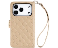 Dėklas Mercury Luxe Diary do iPhone 17 Pro / 18 Pro smėlio spalva