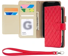 Dėklas Mercury Luxe Diary do iPhone 17 Pro / 18 Pro raudona