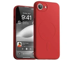 Dėklas Case Mercury Semi-Silicone MagSafe Apple iPhone 16e raudonos spalvos