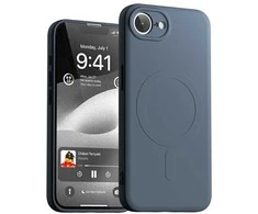 Dėklas Mercury Semi-Silicone MagSafe skirta Apple iPhone 16e mėlynos spalvos