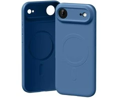 Mercury Semi-Silicone MagSafe dėklas skirtas Apple iPhone 17 Air mėlynos spalvos