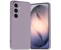 Mercury pusiau silikoninis „MagSafe“ dėklas, skirtas „Samsung Galaxy S26“, alyvinės violetinės spalvos